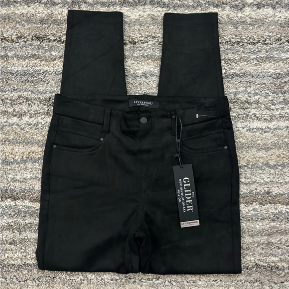 Liverpool The Glider Pull-On Faux Suede Skinny Jeans Sz 10/30 NWT | Liverpool - - Picture 1 of 14